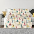 thumbnail image 1 of Naloa Reto Marine Nautical Flannel Blankets - Thick and Warm Blanket for Winter, Soft Fuzzy Plush King Blanket for All Seasons60"x50", 1 of 6