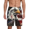 thumbnail image 1 of Naloa Retro American Eagle A Men's Short Pajama Pants, Pj Shorts, Lounge Comfort Shorts-XX-Large, 1 of 6