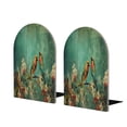 thumbnail image 1 of Naloa Retro Birds 2 Pcs Bookend Large Capacity Office Book Ends for Home Office Library School Study Decoration, 1 of 8