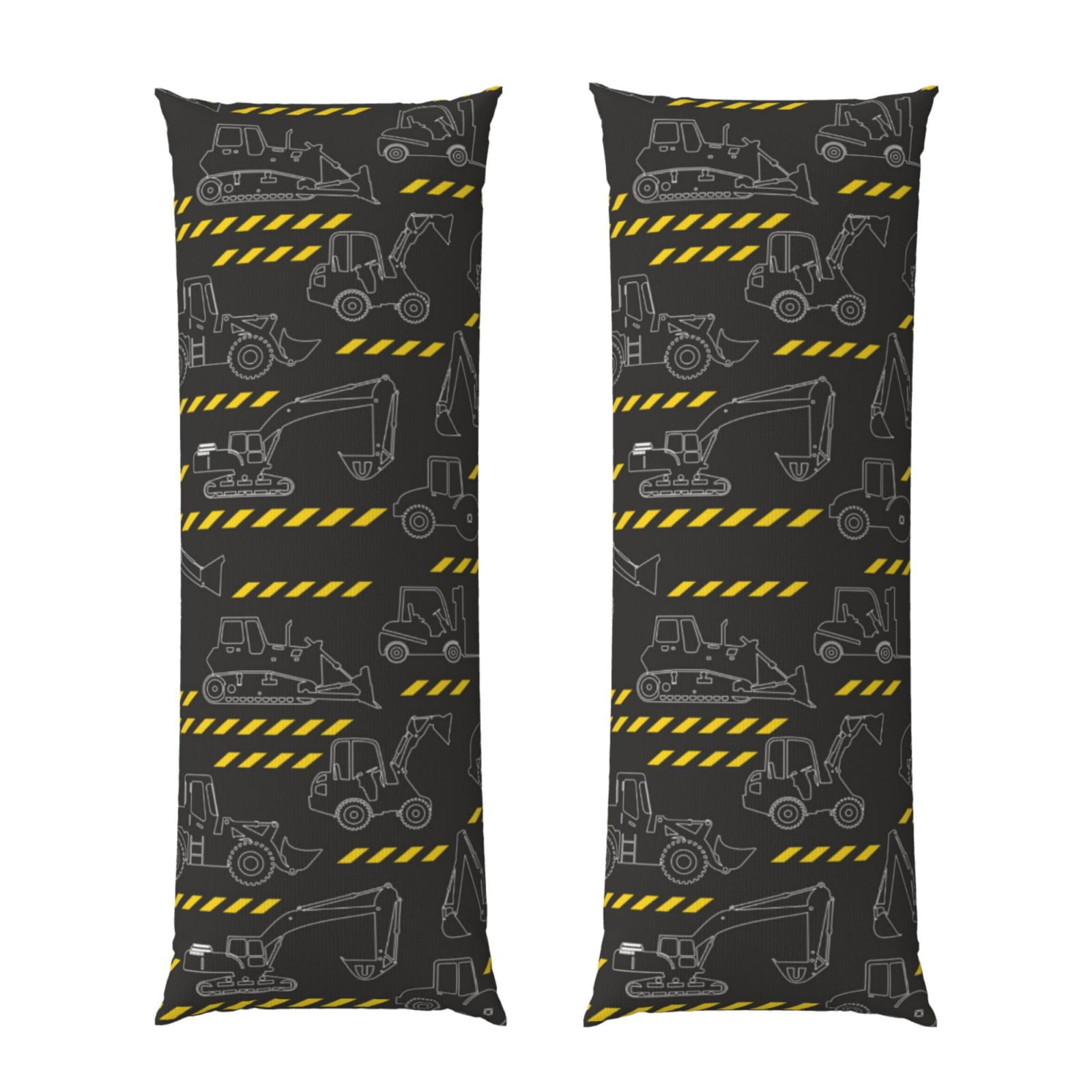 Naloa Retro Excavator Super Soft 20x60 Body Pillow Case,Long Side Hidden Zipper（PILLOWS ARE NOT INCLUDED）
