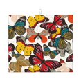 thumbnail image 1 of Naloa Retro Floral Butterfly Dish Drying Mat for Kitchen Counter, Heat Resistant Drainer Mats, Absorbent Draining Mat,Dish Rack Pad,16"x18", 1 of 1