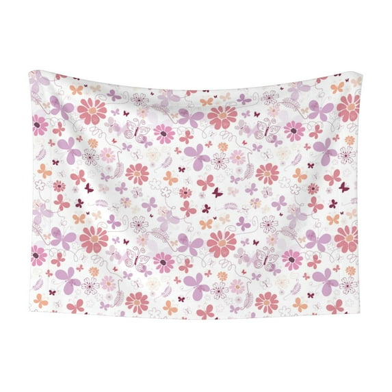 Naloa Retro Floral Dog Blanket, 3 Sizes Cat Blanket for Indoor Cats Large Medium Small Dog Gifts-Medium