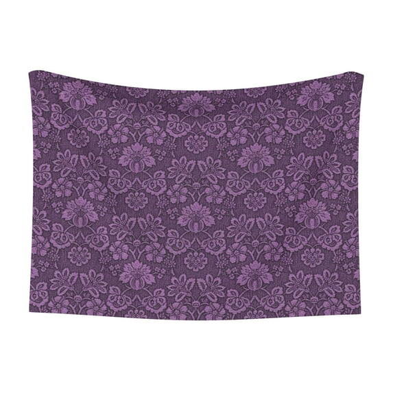 Naloa Retro Florals Purple Dog Blanket, 3 Sizes Cat Blanket for Indoor Cats Large Medium Small Dog Gifts-Large