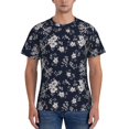 thumbnail image 1 of Naloa Retro Flower Men's T-Shirt Sport T-shirt Men's Basic Tee Casual Men's Shirt, Round Neck, Short Sleeves - XX-Large, 1 of 5