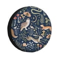 thumbnail image 1 of Naloa Retro Forest Animals PVC Leather Spare Tire Wheel Cover Spare Tire Cover, for Car Truck SUV Camper Trailer Universal Fit(14-17in)-16 inch, 1 of 6