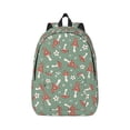 thumbnail image 1 of Naloa Retro Hippie Groovy Mushroom Canvas Backpack for Men Women Rucksack Casual Travel Daypack College Tote Satchel Bookbag for Teens-Medium, 1 of 7