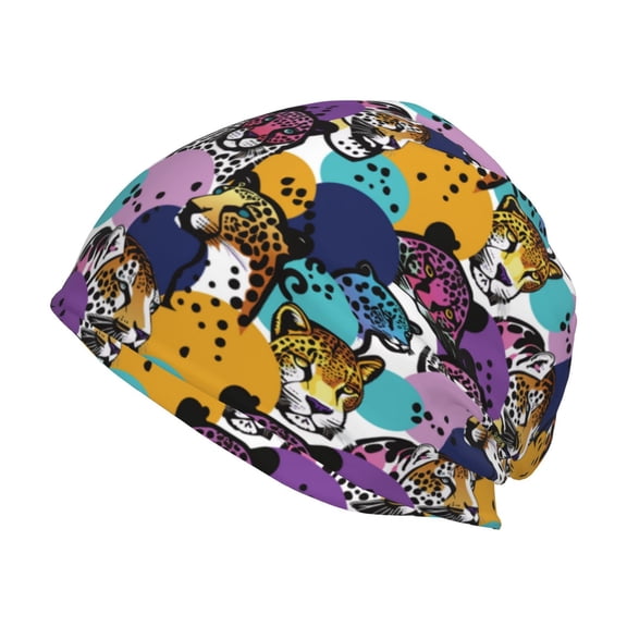 Naloa Retro Panther Beanie for Men Women Knitted Unisex Winter Hat Beanies Cap Knit Cuffed Beanies Hats