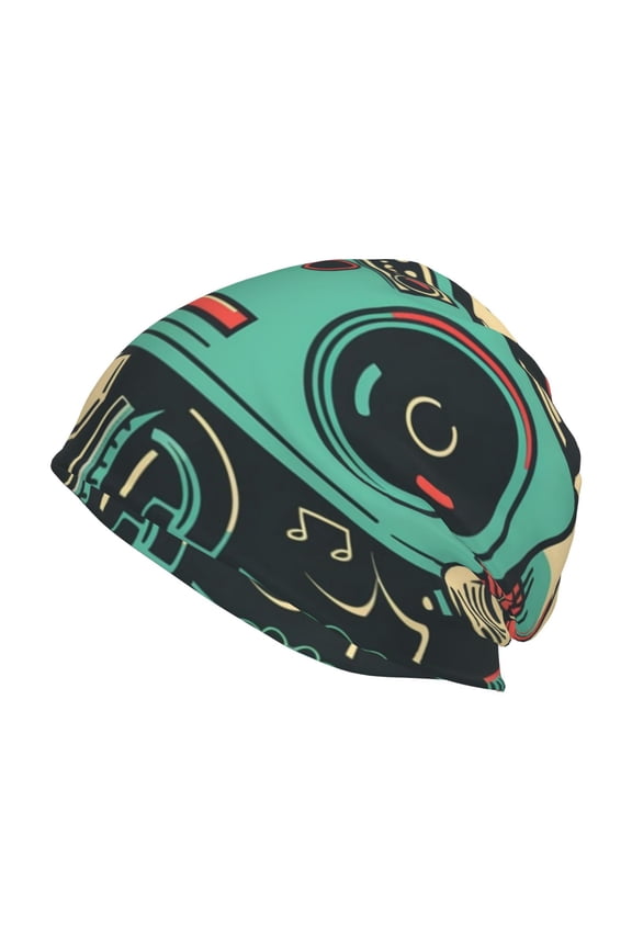 Retro Pop Art Collage Beanie for Men Women Knitted Unisex Winter Hat Beanies Cap Knit Cuffed Beanies Hats