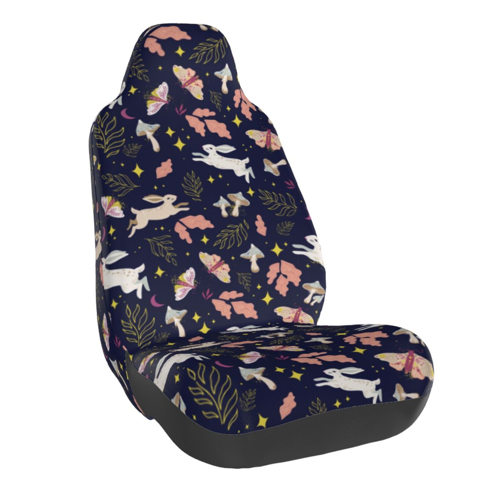 Schnauzer Floral Universal Fit Car Seat Covers main image 1