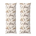 thumbnail image 1 of Naloa Retro Rabbit Super Soft 20x60 Body Pillow Case,Long Side Hidden Zipper（PILLOWS ARE NOT INCLUDED）, 1 of 1
