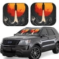 thumbnail image 1 of Naloa Retro Space Rocket Launch Print 2-Piece Windshield Sunshade,Foldable Car Front Window Sun Shades,for Most Sedans SUV Truck-Small, 1 of 6