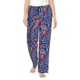 thumbnail image 1 of Naloa Retro plants forest animals Pajamas Pants for Women, Lounge for Women,Women’s Pajama Lounge Pants-Large, 1 of 6