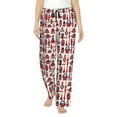thumbnail image 1 of Naloa Rocket Pattern Print Women’s Ultra-Soft Comfy Pajama Lounge Pants with Pockets & Drawstring, 1 of 8