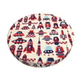 thumbnail image 1 of Naloa Rocket Pattern Round Bar Stool Cushion Cover 12-14 inch, Fits Kitchen, Office, Restaurant Chairs - 14 inch, 1 of 7