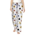 thumbnail image 1 of Naloa Rocket Planets Print Women’s Ultra-Soft Comfy Pajama Lounge Pants with Pockets & Drawstring, 1 of 8