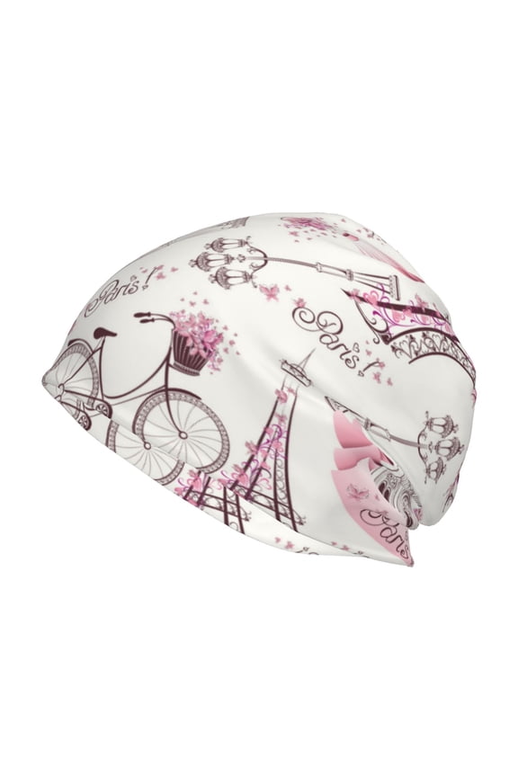 Romantic Travel In Paris Beanie for Men Women Knitted Unisex Winter Hat Beanies Cap Knit Cuffed Beanies Hats