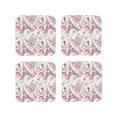 thumbnail image 1 of Naloa Romantic Travel In Paris Coasters for Set of 4 - PU Leather Coasters, Coasters for Table Cup Tea Coffee Beer, Decorative for Kitchen Homedecor (Round), 1 of 6