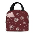 thumbnail image 1 of Naloa Romantic white snowflakes Print Lunch Box for Women Men,Insulated Lunch Bag,Lunchbox,Thermal Leakproof Cooler,Reusable Lunch Tote Bag for Work School Travel Picnic, 1 of 7