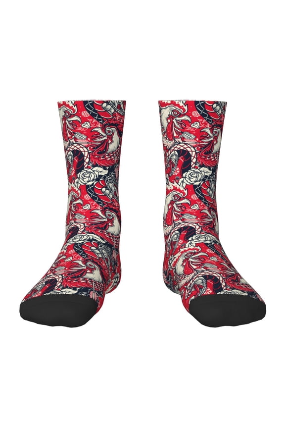 Rooster Head Kids Socks Unisex Kids and Toddlers' Crew Socks, ,1 Pairs