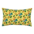 thumbnail image 1 of Naloa Roosters And Sunflowers Pillowcase, Throw Pillowcase, Wrinkle-Free, Stain-Resistant with Hidden Zipper for Bedroom Sofa-14"x20", 1 of 6