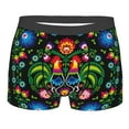 thumbnail image 1 of Naloa Roosters and Flowers Print Mens Underwear - Boxers for Men, Classic Briefs for Men, 1 of 9