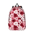 thumbnail image 1 of Naloa Rose Canvas Backpack for Men Women Rucksack Casual Travel Daypack College Tote Satchel Bookbag for Teens-Medium, 1 of 7