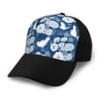 thumbnail image 1 of Naloa Rose Flowers Adult adjustable Print Baseball Hat, Patchwork curved brim baseball capfor Men and Women, One Size, 1 of 5