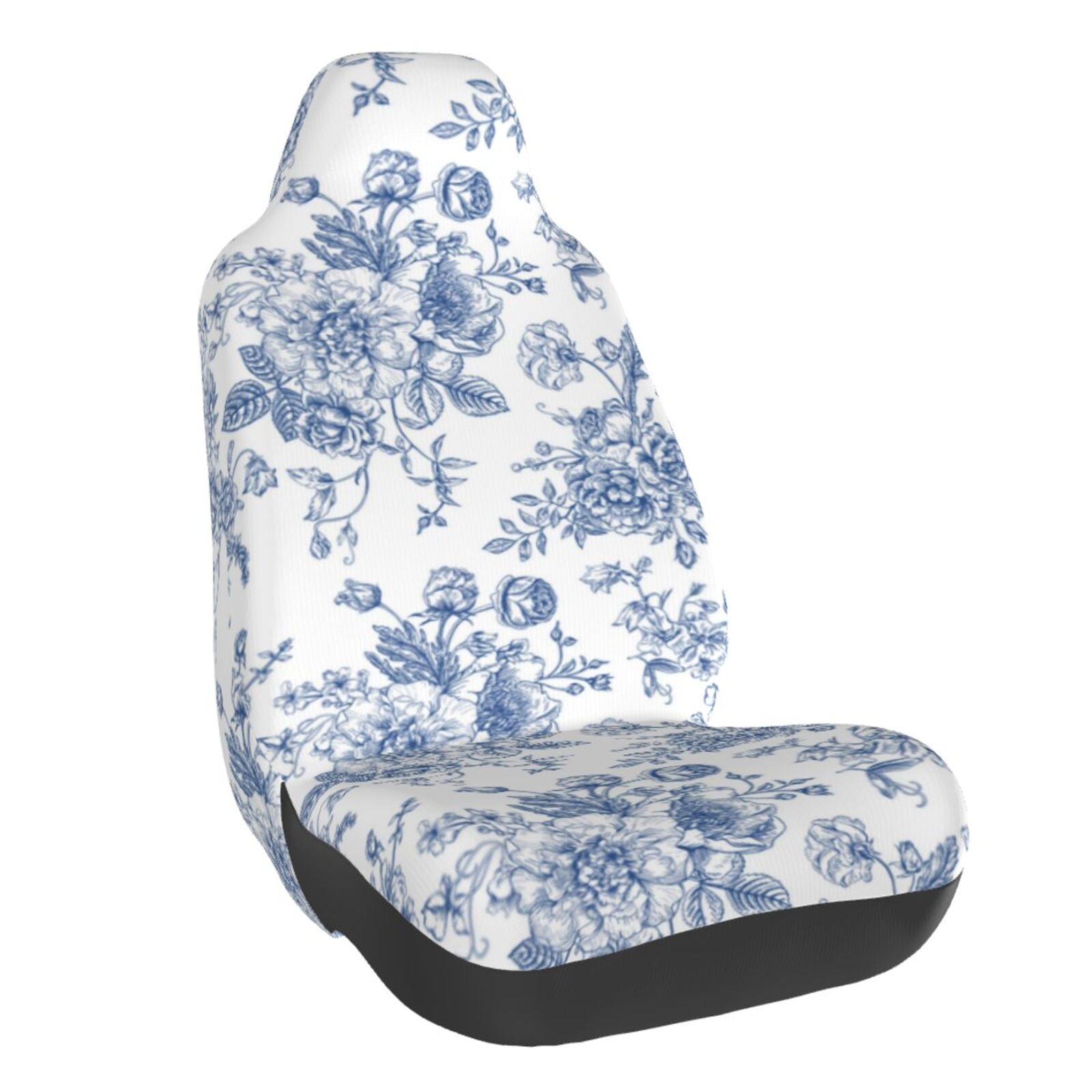 Naloa Rose Flowers Car Seat Covers Universal Front Seat Coves for Car