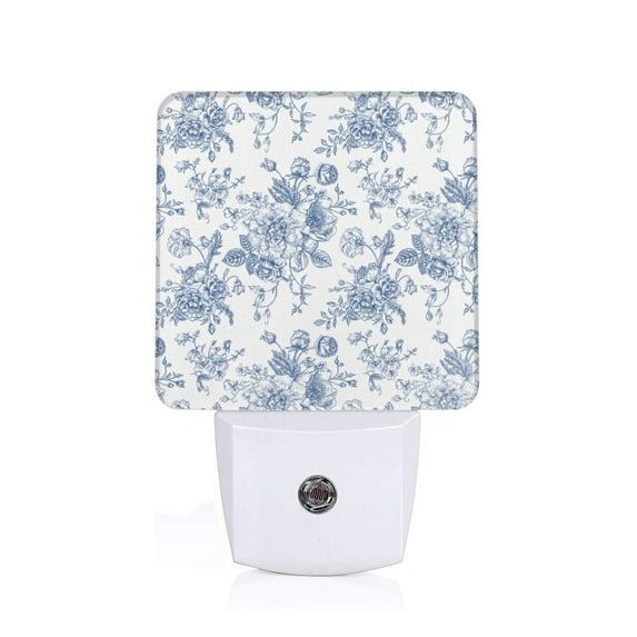 Naloa Rose Flowers Night Lights Plug into Wall, Dusk to Dawn Sensor Warm White Led Night Light 0.5W, Nightlight suit for Adults, Bedroom, Bathroom, Hallway, Kitchen