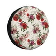 thumbnail image 1 of Naloa Rose Flowers PVC Leather Spare Tire Wheel Cover for Car Truck SUV Camper Trailer Universal Fit many size16 inch, 1 of 6