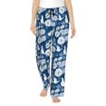 thumbnail image 1 of Naloa Rose Flowers Print Women’s Ultra-Soft Comfy Pajama Lounge Pants with Pockets & Drawstring, 1 of 8