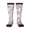 thumbnail image 1 of Naloa Rose Flowers Thigh High Socks Extra Long Stretchy Sock Women Over Knee High Opaque Stocking Daily Wear, 1 of 6