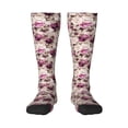 thumbnail image 1 of Naloa Rose Flowers Thigh High Socks Extra Long Stretchy Sock Women Over Knee High Opaque Stocking Daily Wear, 1 of 6