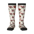 thumbnail image 1 of Naloa Rose Flowers Thigh High Socks Extra Long Stretchy Sock Women Over Knee High Opaque Stocking Daily Wear, 1 of 6