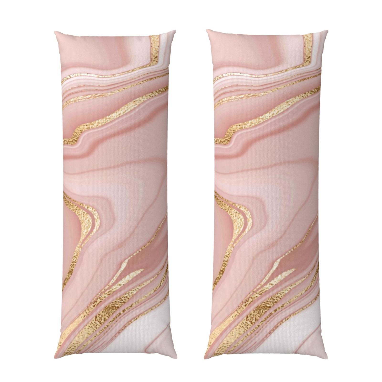Naloa Rose Gold Glitter Splatter Super Soft 20x60 Body Pillow Case,Long Side Hidden Zipper（PILLOWS ARE NOT INCLUDED）