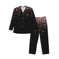 thumbnail image 1 of Naloa Rose Gold Glitter1 Men’s Pajamas Set - Long Sleeve Button Down Sleep Shirt and Pajama Bottoms Sleepwear Set-Medium, 1 of 7