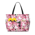 thumbnail image 1 of Naloa Rose Rabbit Large Capacity Beach Bag, Waterproof Sandproof Beach Swim Pool Bag Tote Bag for Women, 1 of 1