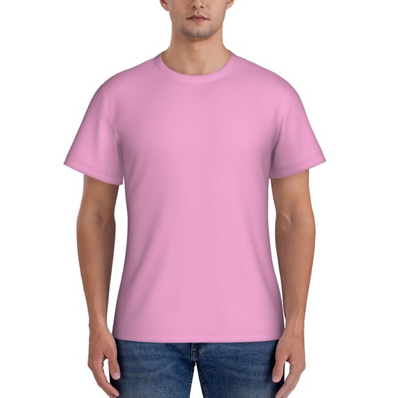 Naloa Rose Red Men's T-Shirt Sport T-shirt Men's Basic Tee Casual Men's Shirt, Round Neck, Short Sleeves - XX-Large