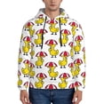 thumbnail image 1 of Naloa Rubber Duck Chicken Bird Men's Casual Hooded Collar Drawstring Hoodies Pullover Sweatshirts Casual Long Sleeve Shirts-X-Large, 1 of 7