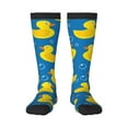 thumbnail image 1 of Naloa Rubber Duck Thigh High Socks Extra Long Stretchy Sock Women Over Knee High Opaque Stocking Daily Wear, 1 of 6