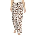 thumbnail image 1 of Naloa Rugby Style Print Women’s Ultra-Soft Comfy Pajama Lounge Pants with Pockets & Drawstring, 1 of 8