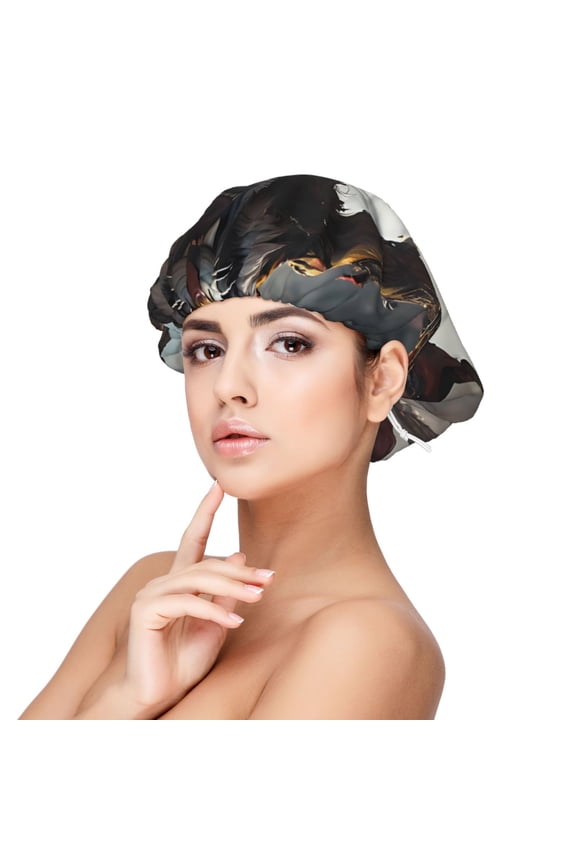 Ruins Tiger Warrior Adjustable Hair Bonnet for Sleeping, Hair Wrap Sleep Cap Turban for Women Men, Curly Straight Hair Long Large Braid Unisex