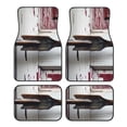 thumbnail image 1 of Naloa Rustic Door Handle Closeup Car Foot Mat Set of 4 Pieces - Universal Floor Liner Neoprene Full Set Floor Mats for Cars Trucks SUV, 1 of 7