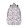 thumbnail image 1 of Naloa Sailing Marine Travel Canvas Backpack for Men Women Rucksack Casual Travel Daypack College Tote Satchel Bookbag for Teens-Small, 1 of 7