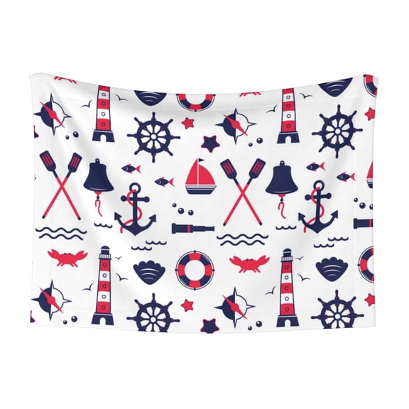 Naloa Sailing Marine Travel Dog Blanket, 3 Sizes Cat Blanket for Indoor Cats Large Medium Small Dog Gifts-