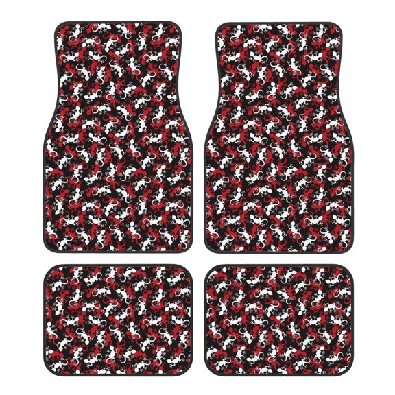 Naloa Salamander Car Foot Mat Set of 4 Pieces - Universal Floor Liner Neoprene Full Set Floor Mats for Cars Trucks SUV