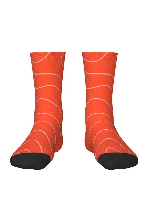 Salmon Fish Meat Kids Socks Unisex Kids and Toddlers' Crew Socks, ,1 Pairs