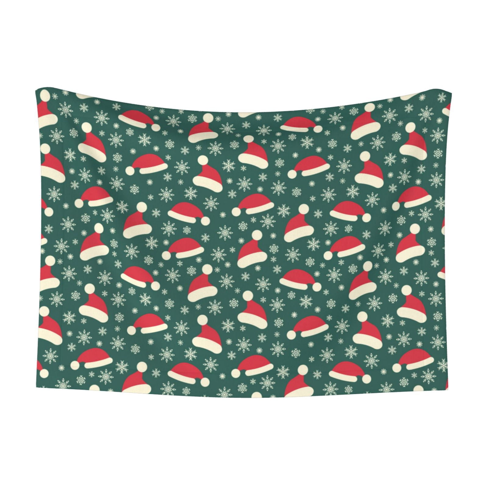 Naloa Santa Hat Joy Green Festive Dog Blanket, 3 Sizes Cat Blanket for Indoor Cats Large Medium Small Dog Gifts-Large