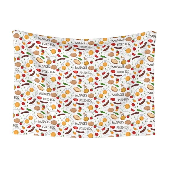 Naloa Sausage Tomato Toast Dog Blanket, 3 Sizes Cat Blanket for Indoor Cats Large Medium Small Dog Gifts-Small