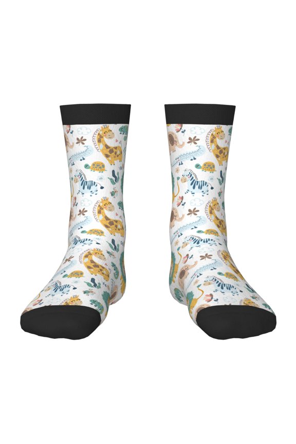 Scandinavian Africa Kids Socks Unisex Kids and Toddlers' Crew Socks, ,1 Pairs